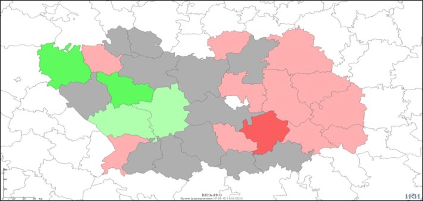 Бюллетень: оценка состояния озимых культур на основе данных дистанционного мониторинга Бюллетень: оценка состояния озимых культур на основе данных дистанционного мониторинга