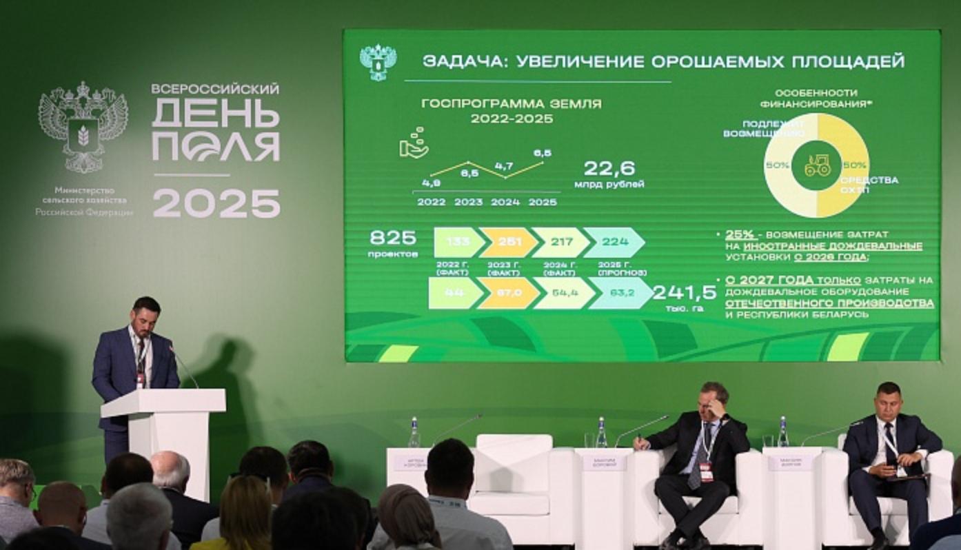 Представители Министерства приняли участие в Круглом столе «Комплексная мелиорация и эффективное сельское хозяйство»