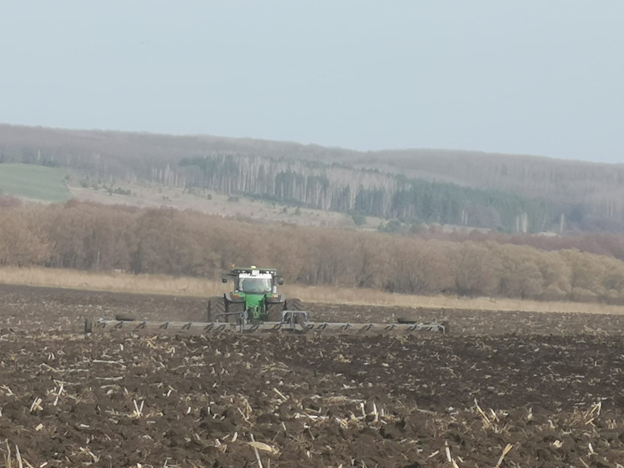 Роман Калентьев проверил начало полевых работ и состояние озимых культур в Пачелмском районе