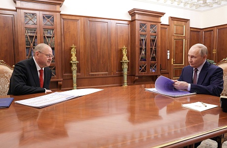 Олег Мельниченко доложил Владимиру Путину о социально-экономическом развитии Пензенской области Олег Мельниченко доложил Владимиру Путину о социально-экономическом развитии Пензенской области