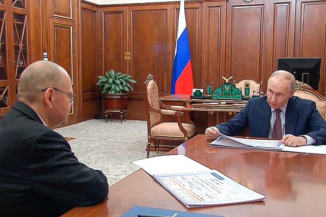 Олег Мельниченко проинформировал Владимира Путина об успехах в работе пензенского АПК