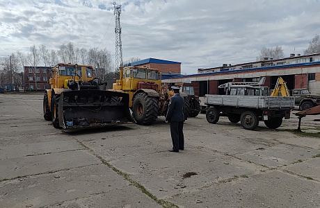 Технический осмотр самоходной техники филиала ПАО Россети-Волга Пензаэнерго"